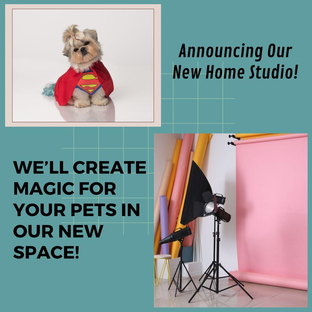 Announcement for our new home studio.